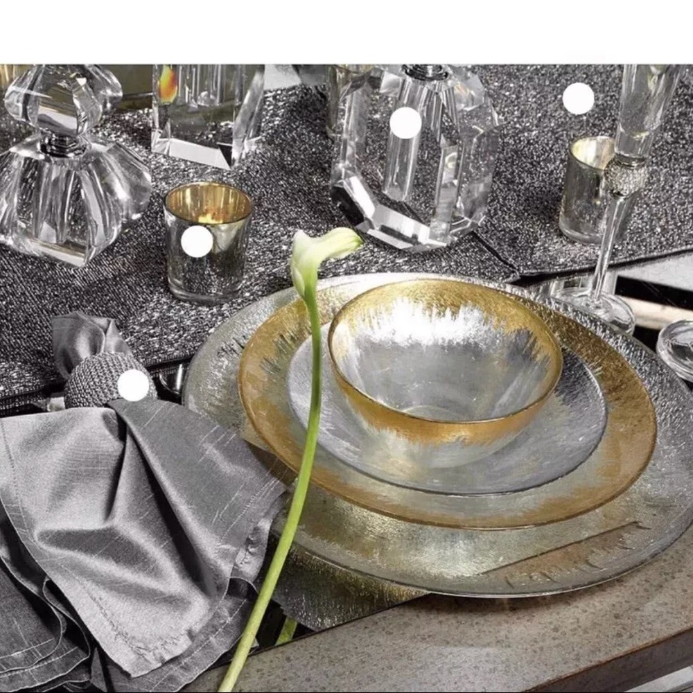 z gallerie silver metallic decorative placemats